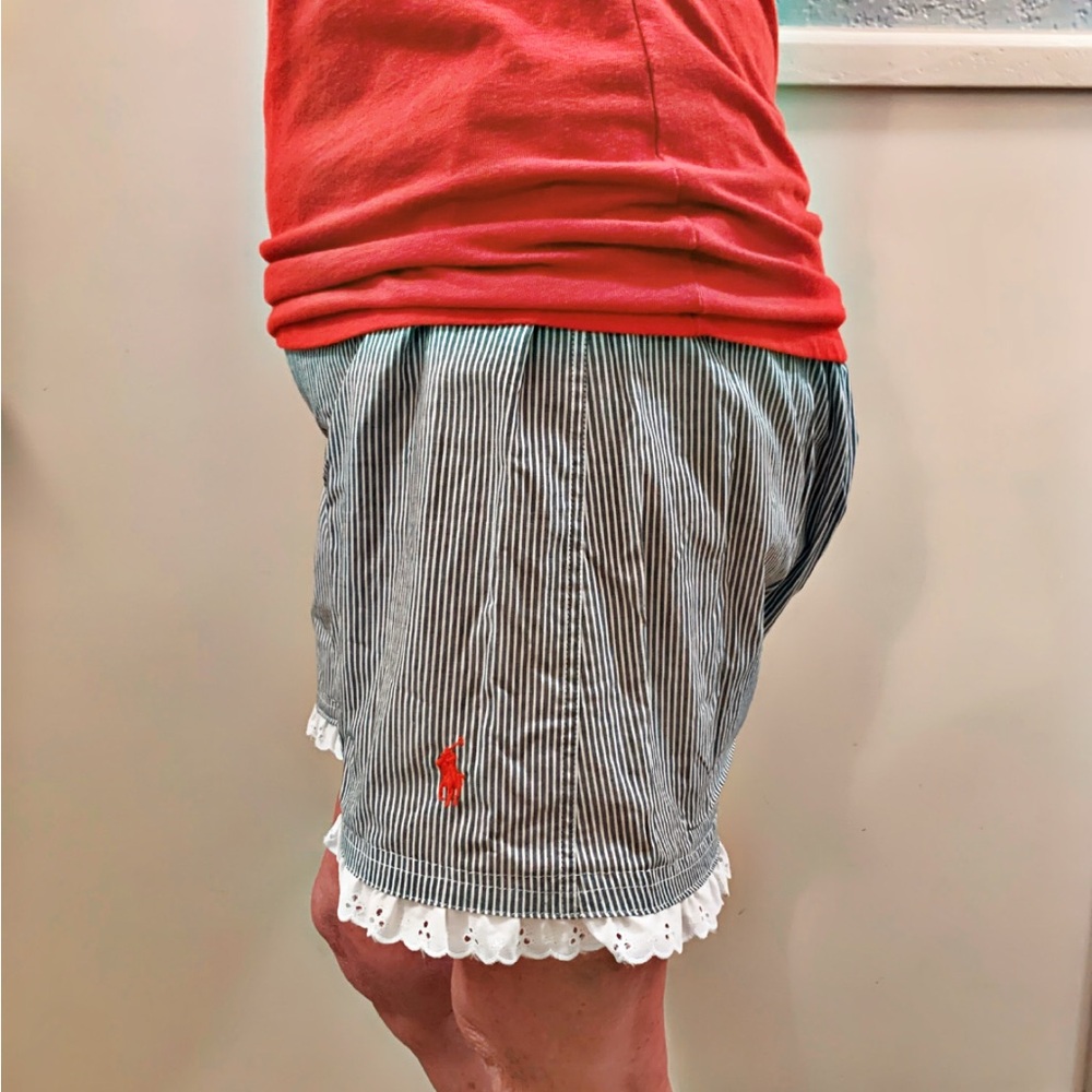 NEW Specialty Sewn Men’s Polo Boxers Adorned W/Lace